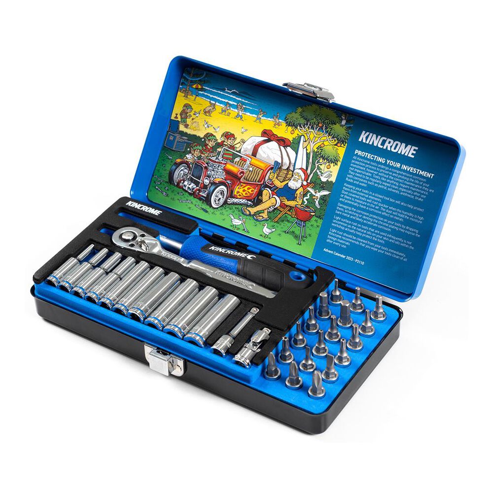 Kincrome Socket Set 1/4" Drive Metric 33 Piece Supercheap Auto New