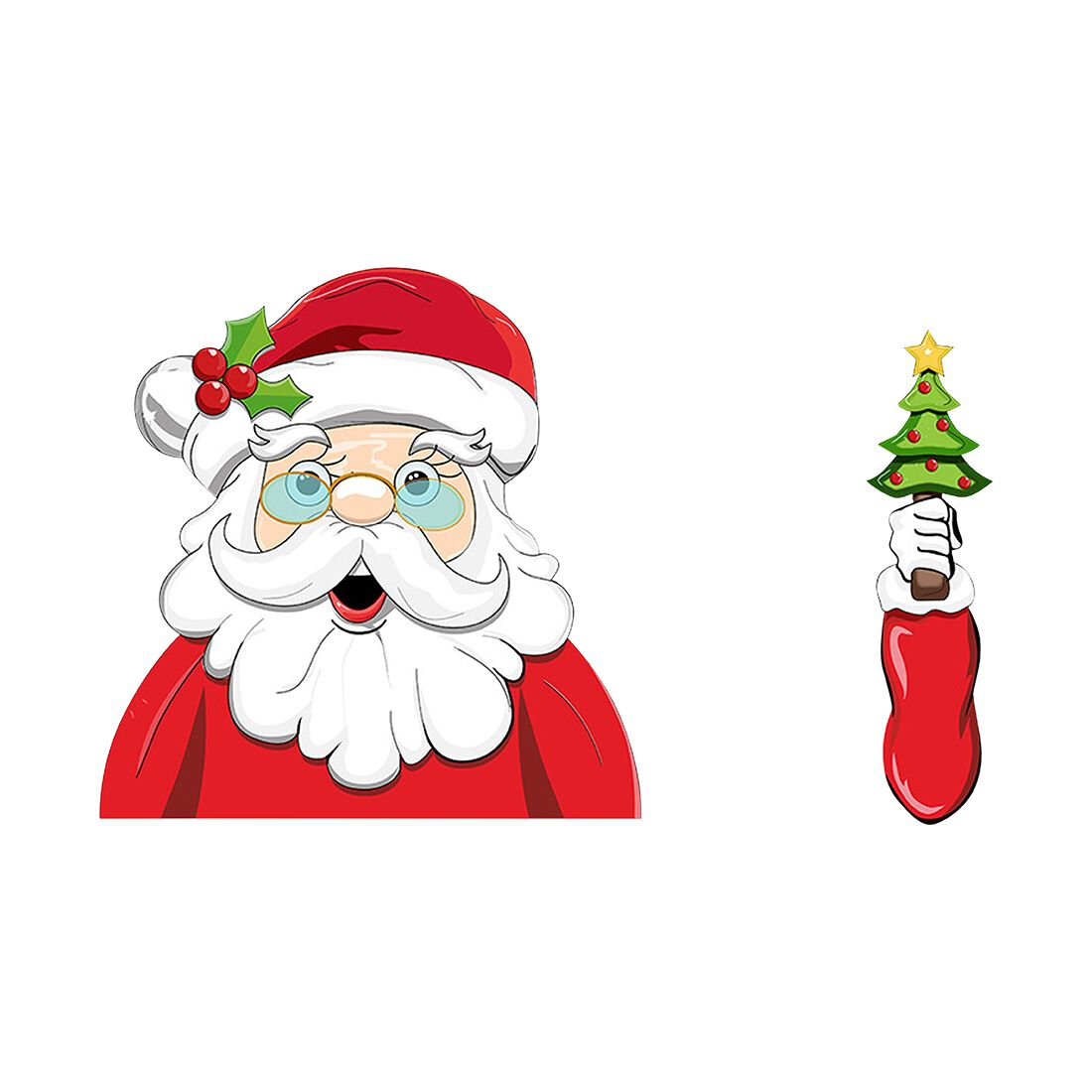 Christmas Rear Windshield Wiper Stickers, , scanz_hi-res