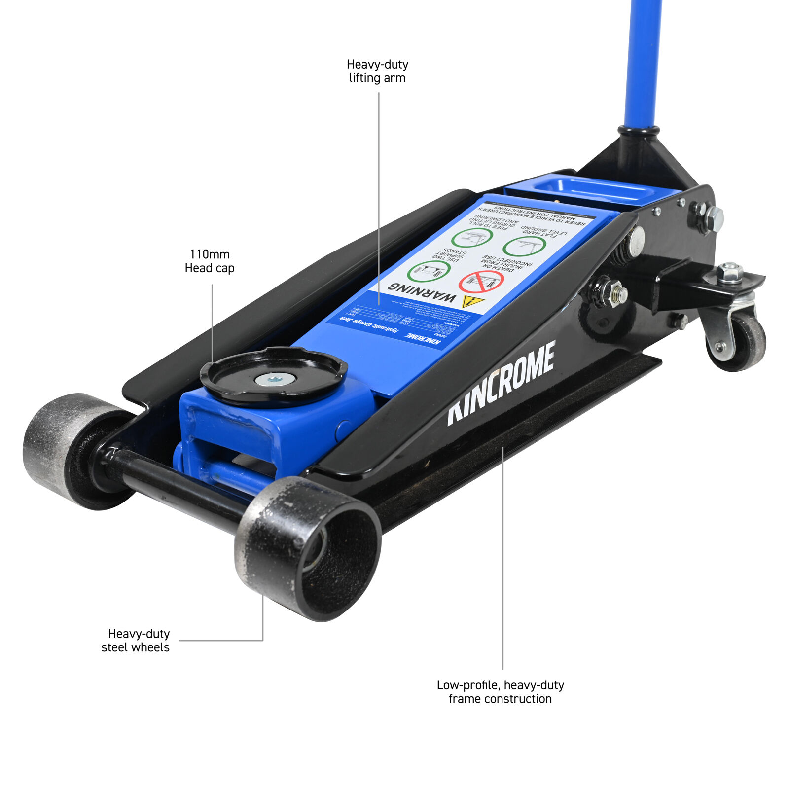 Kincrome Low Profile Trolley Jack 2250kg, , scanz_hi-res