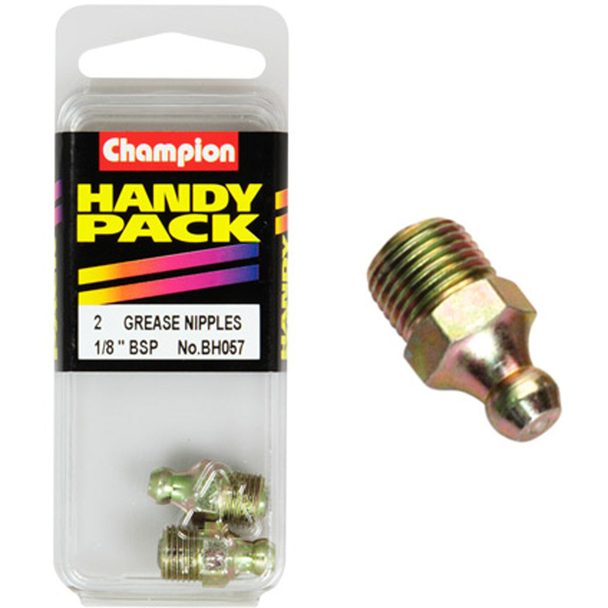 Champion Handy Pack Grease Nipples BH057, 1/8" BSP, Straight, , scanz_hi-res