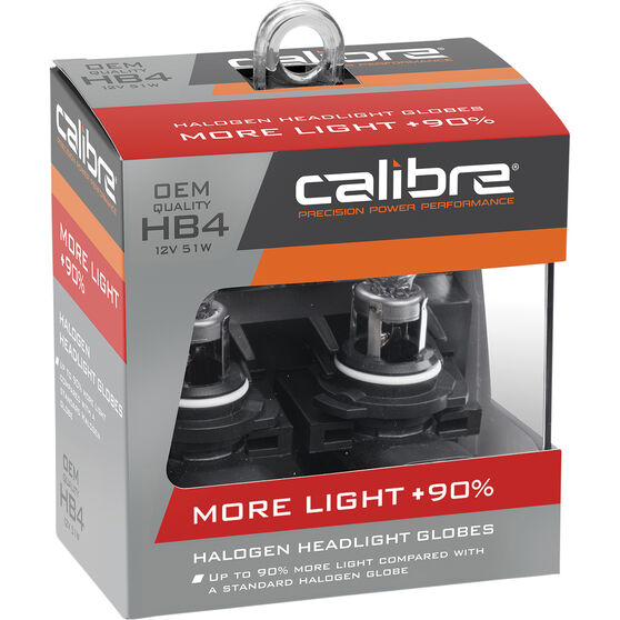 Calibre Plus 90 Headlight Globes - HB4, 12V 51W, CA90HB4, , scanz_hi-res