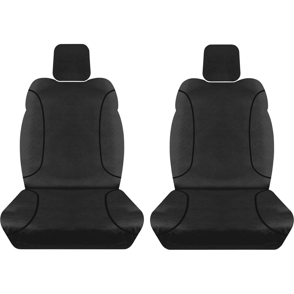 Tradies Canvas Ready Made Seat Covers Front Pair Black suits Hilux Supercheap Auto New Zealand