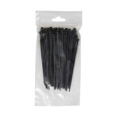SCA Cable Ties 3.6mm X 140mm, Pack of 100, Black, , scanz_hi-res