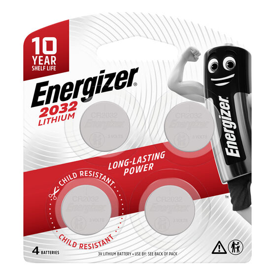 Energizer Lithium Coin Battery CR2032 4 Pack, , scanz_hi-res