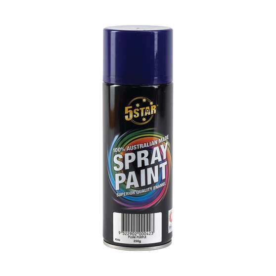 5 Star Enamel Spray Paint Plum Purple 250g, , scanz_hi-res