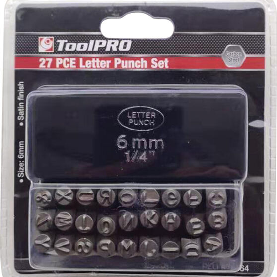 ToolPRO Letter Punch Set - 6mm, , scanz_hi-res
