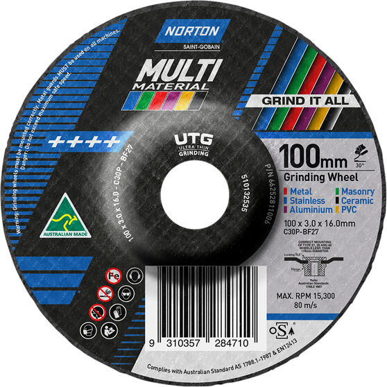 Norton Multi-material UTG Wheel 100mm, , scanz_hi-res