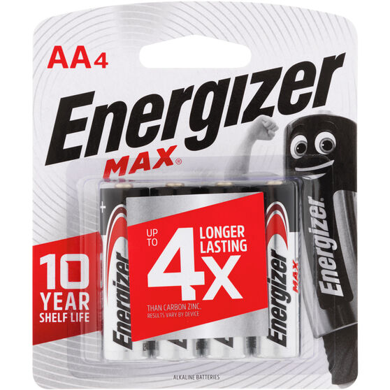 Energizer AA Max Batteries 4 Pack, , scanz_hi-res