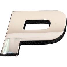 SCA 3D Chrome Badge Letter P, , scanz_hi-res
