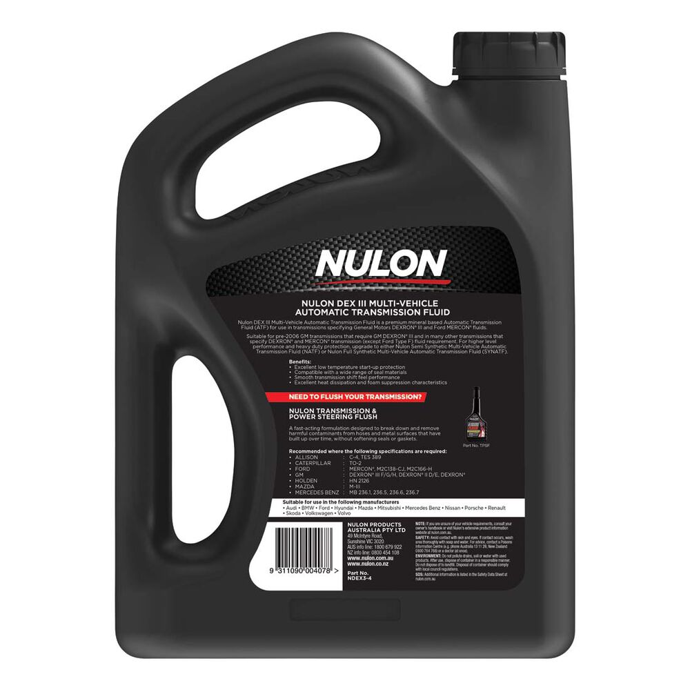 Nulon Automatic Transmission Fluid 4 Litres Supercheap Auto New Zealand