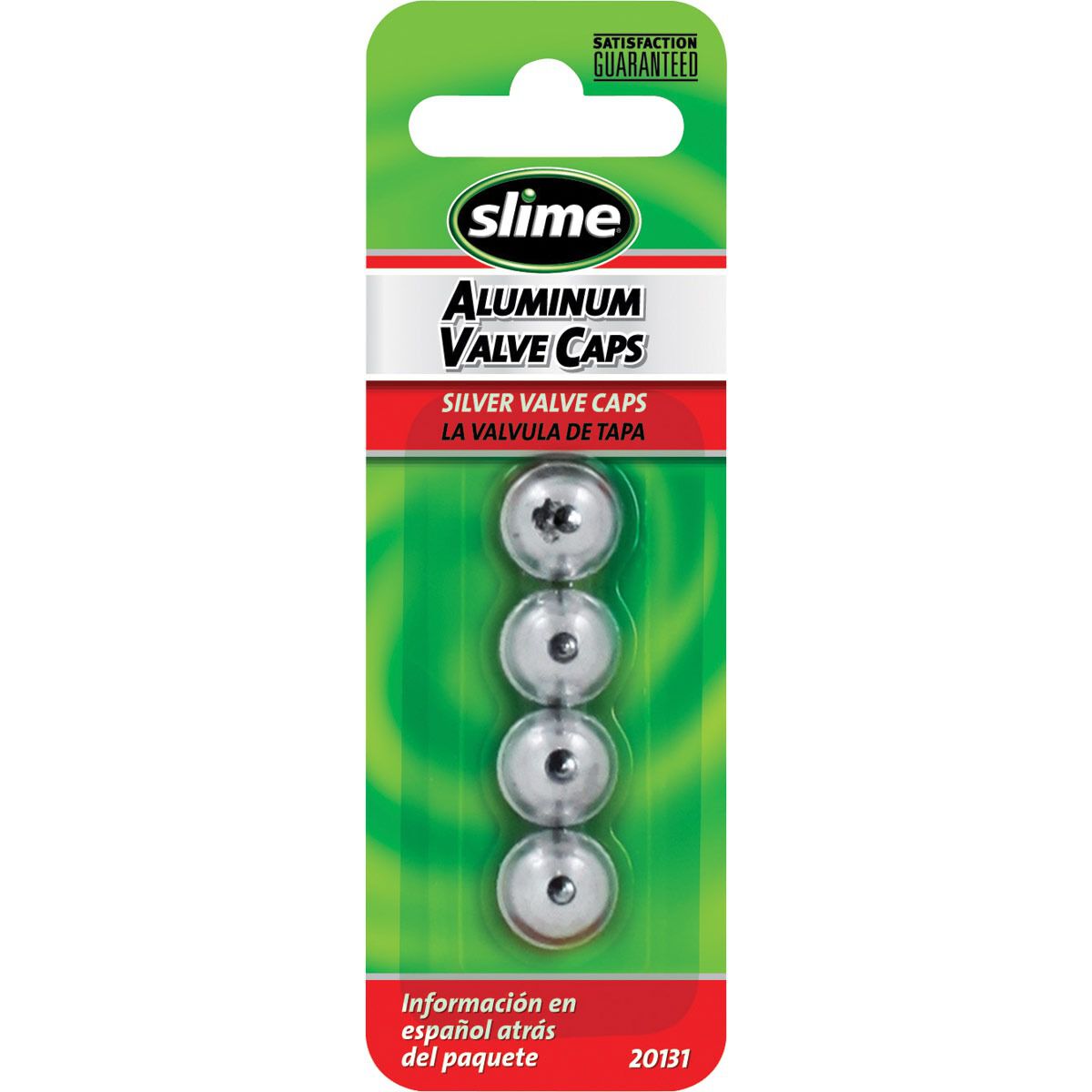 Slime Valve Caps - Anodized, Silver, 4 Piece, , scanz_hi-res