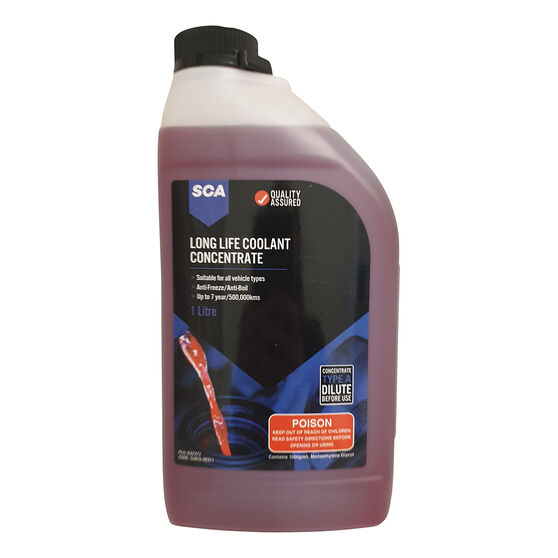 SCA Long Life Red Coolant Concentrate 1 Litre, , scanz_hi-res