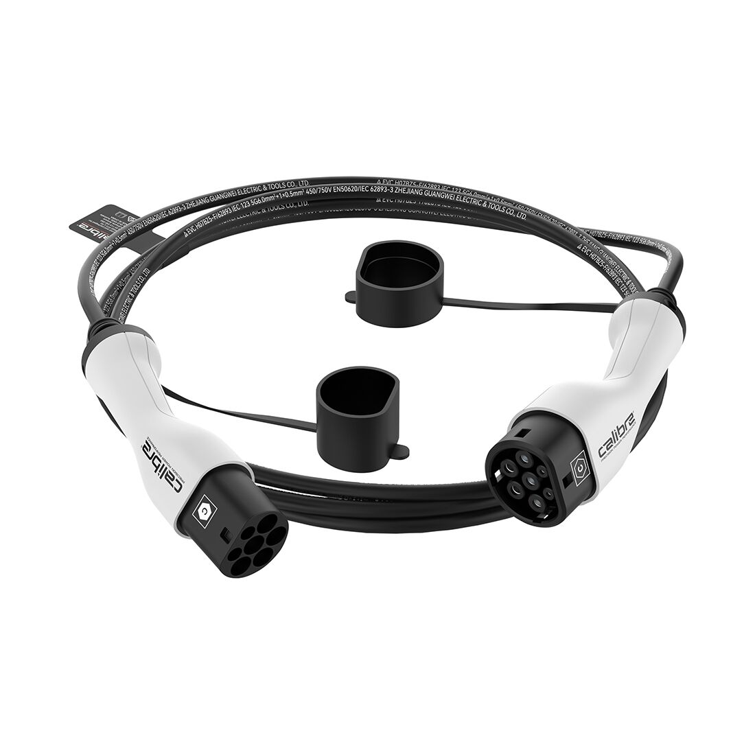 Calibre Electric Vehicle Charging Cable 3-Phase Type 2 Inlet To Type 2 Outlet, , scanz_hi-res