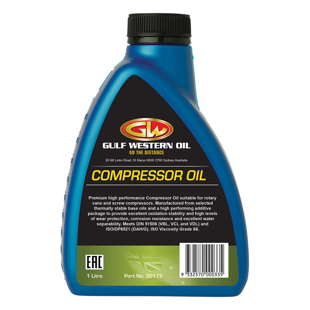 Gulf Western Compressor Oil 1 Litre Supercheap Auto New Zealand