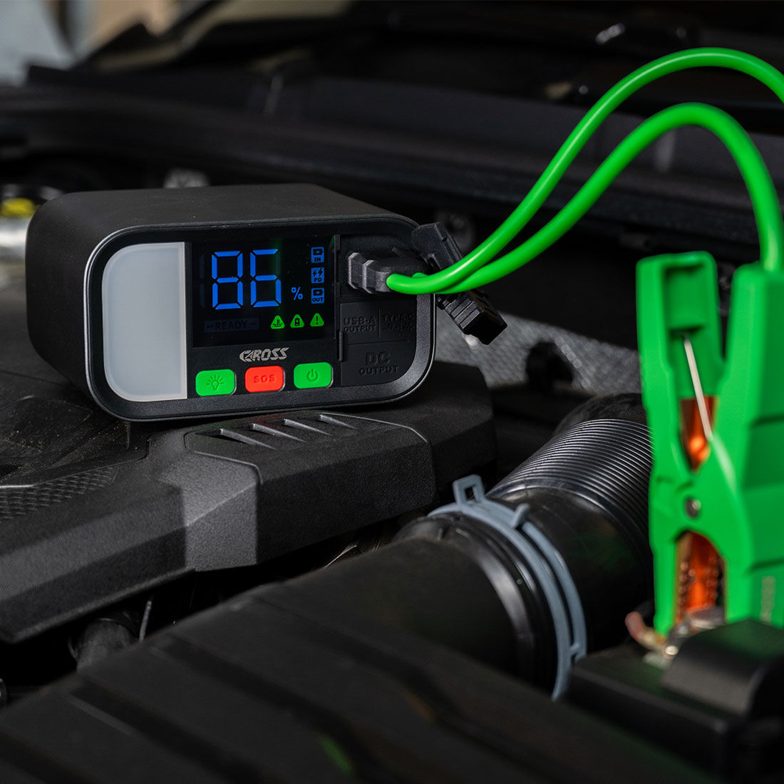 CAROSS T19 12V 1600A Smart Lithium Jump Starter With Built-in 2 Mode LED Worklight, , scanz_hi-res