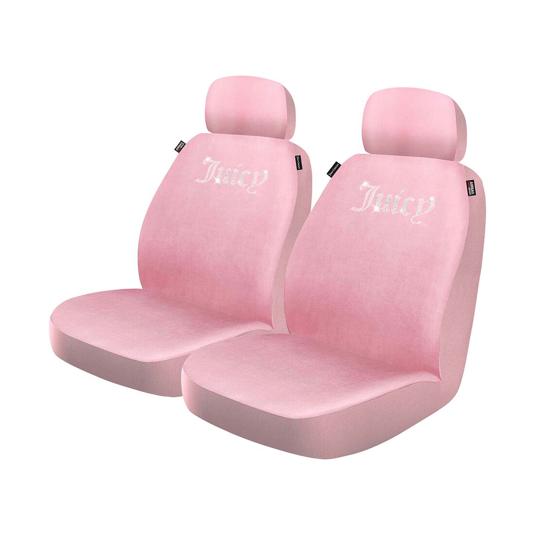 Juicy Couture 2 Piece OG Big Bling Seat Covers - Pink, , scanz_hi-res