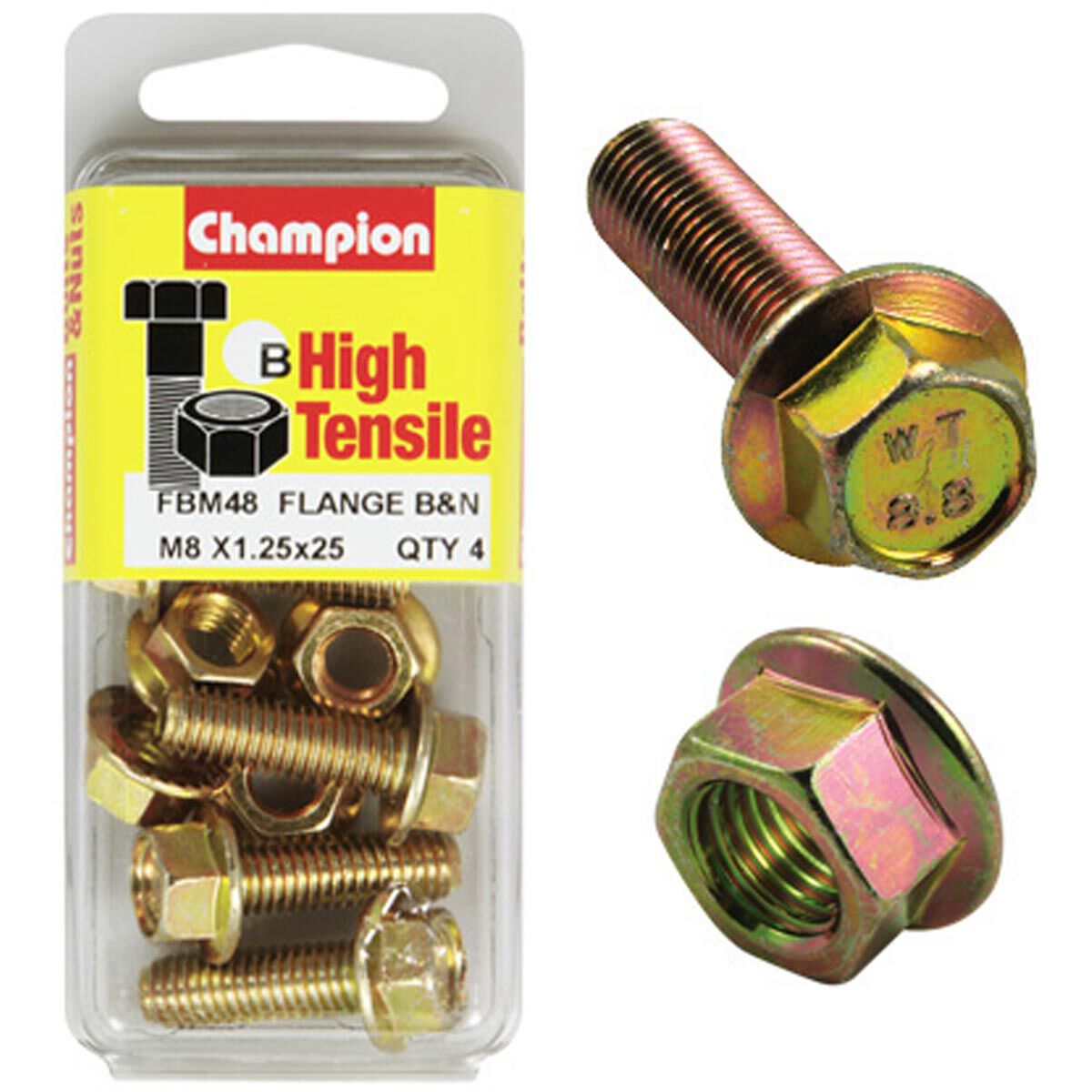 Champion Flange Bolts FBM48 M8x25, , scanz_hi-res