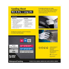 Sia Abrasives Sandpaper 5 Pack P1500 - Siawat 1713, , scanz_hi-res