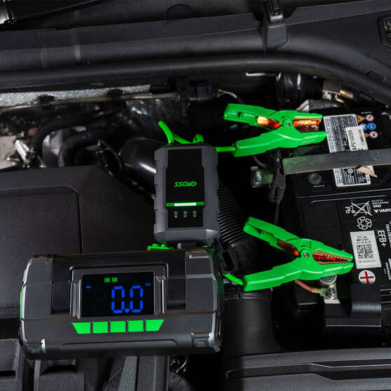 CAROSS T14 12V 2000A Smart Lithium Jump Starter With Built-in Air Compressor & 3 Mode LED Worklight, , scanz_hi-res