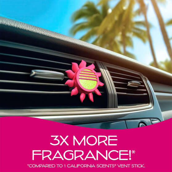 California Scents Novelty Sun Spinner Car Air Freshener Vent Clip, Coronado Cherry Scent, , scanz_hi-res