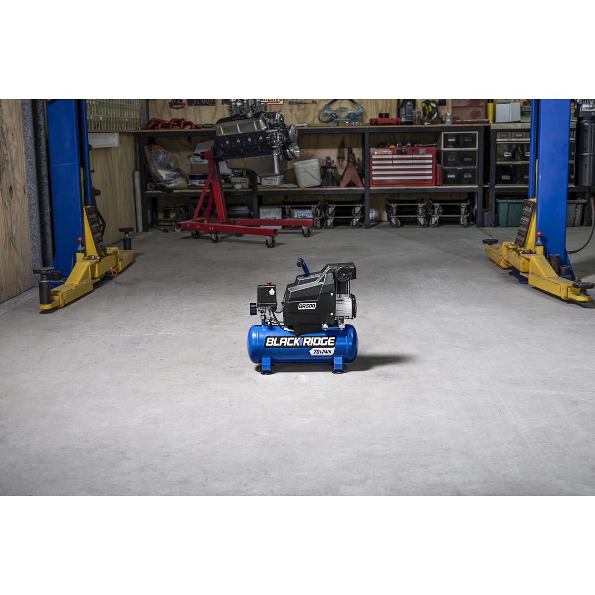 Blackridge Air Compressor 1HP Direct Drive 8 Litre tank, , scanz_hi-res