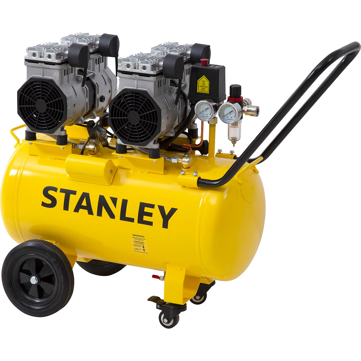 Stanley Air Compressor Silenced 2.75HP 50 Litre tank Supercheap