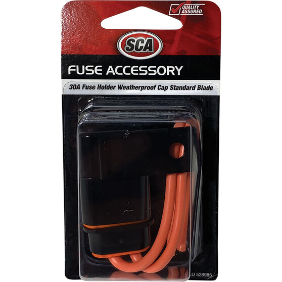 SCA Automotive Fuse Holder -  Mini Blade 30 Amp w/ Weatherproof Cap, , scanz_hi-res