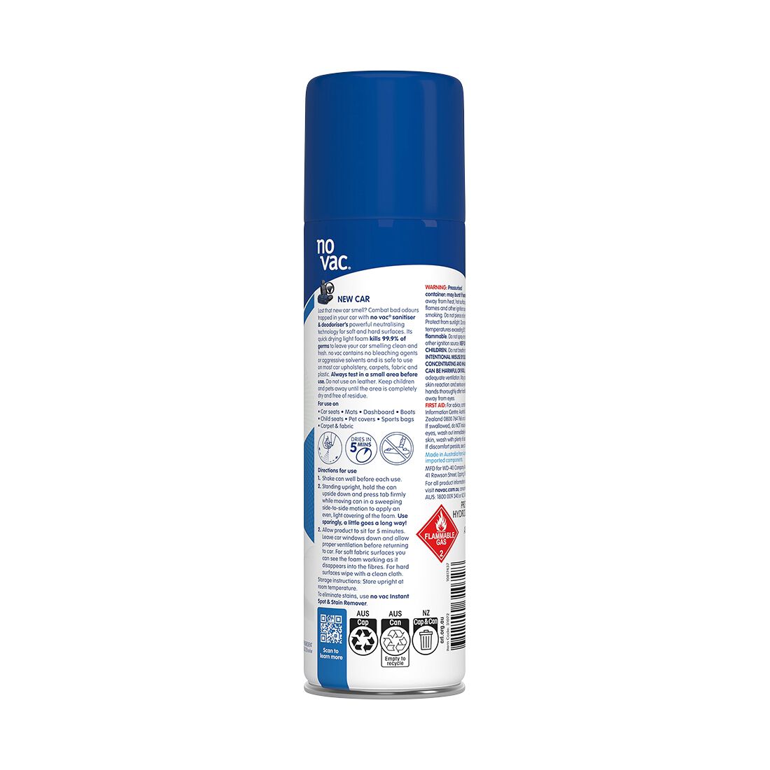 No Vac Deodoriser Air Freshener New Car 290g, , scanz_hi-res