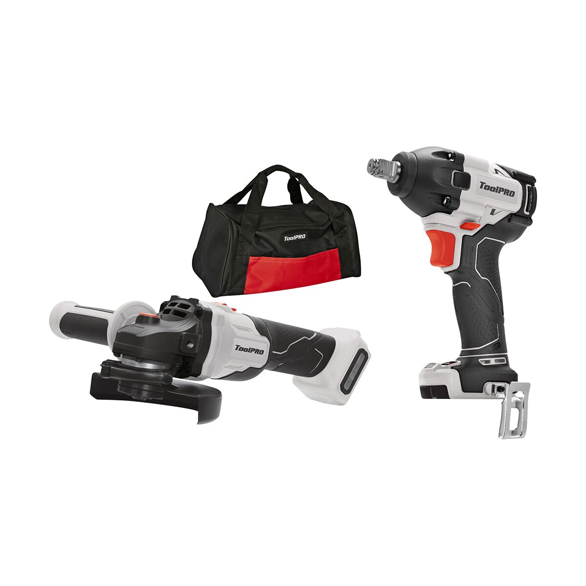 ToolPRO 18V Impact Wrench & Angle Grinder Kit 4.0Ah, , scanz_hi-res