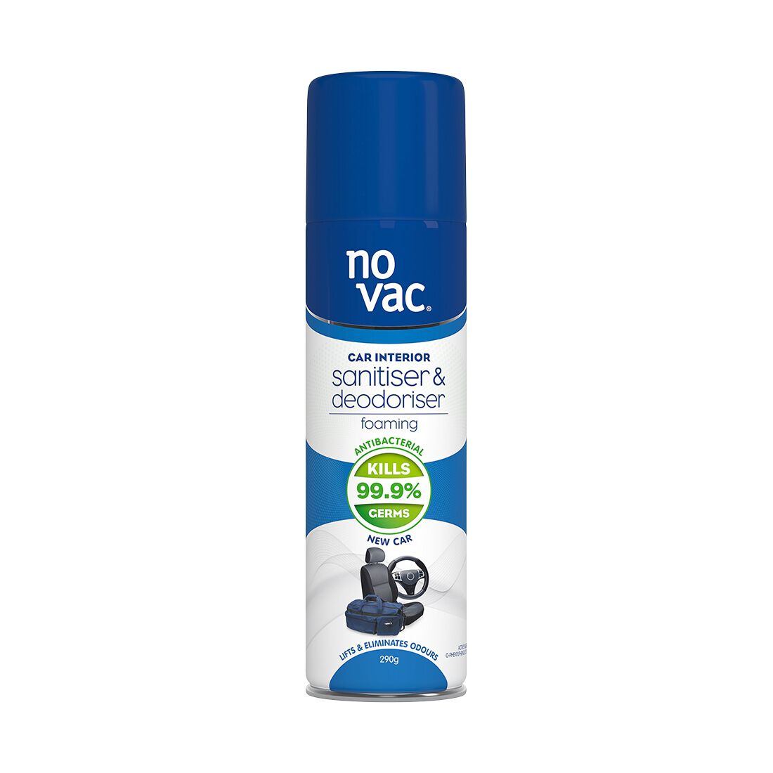 No Vac Deodoriser Air Freshener New Car 290g, , scanz_hi-res