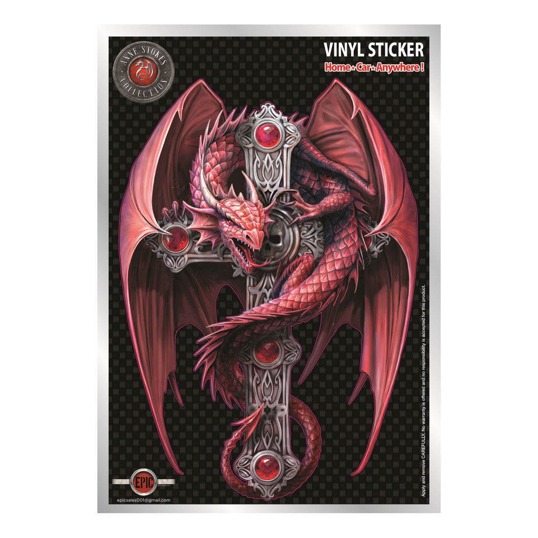 Hot Stuff Sticker Gothic Guardian, , scanz_hi-res