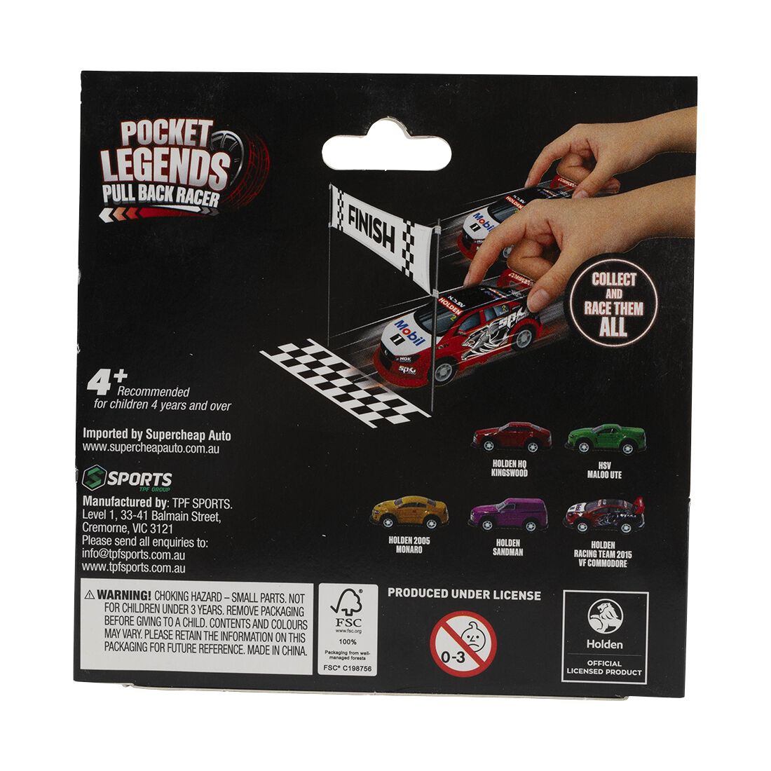 Pocket Legends Pull Back Racer - MALOO Ute, , scanz_hi-res