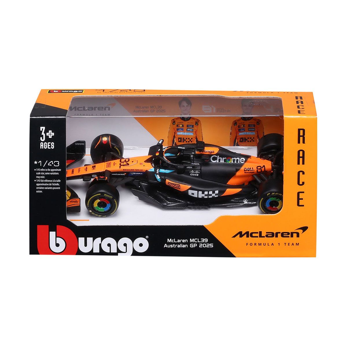 1:43 Die Cast 2025 Mclaren #81 Piastri, , scanz_hi-res