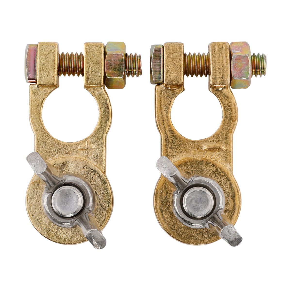 Century Battery Terminal Solid Brass Wingnut Type 2 Pack, , scanz_hi-res