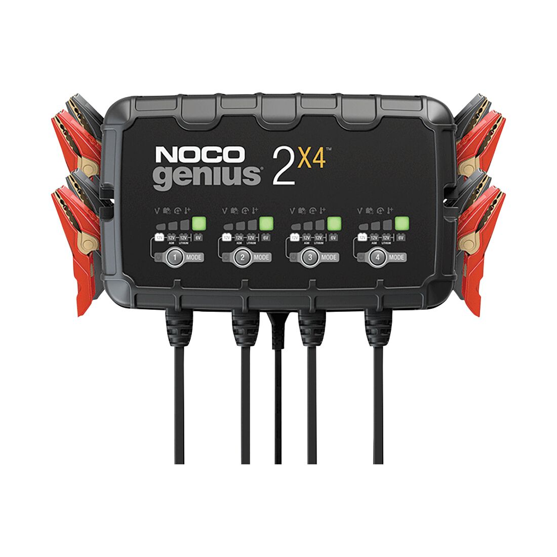 NOCO Genius 2X4 Smart Battery Charger 6V/12V 4-Bank 8 Amp, , scanz_hi-res