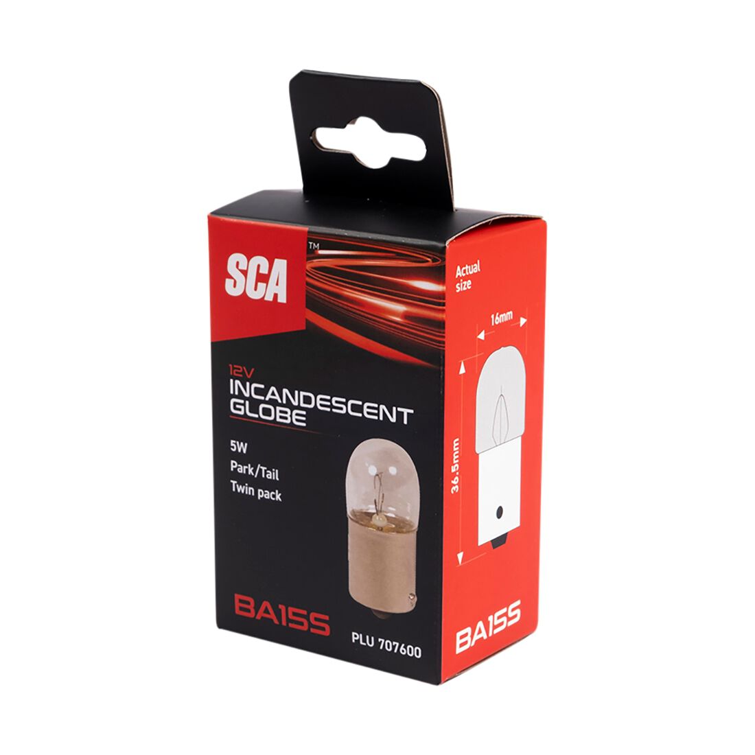 SCA Incandescent Globe - R5W 12V 5W - 2 Pack, , scanz_hi-res