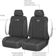 Ridge Ryder Canvas Seat Covers Charcoal/Black 30SAB, , scanz_hi-res