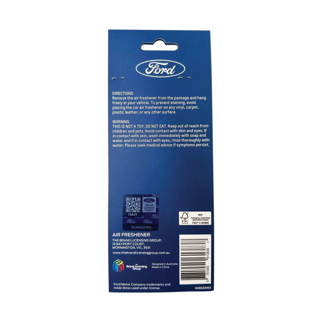 Ford Logo Air Freshener - New Car, , scanz_hi-res