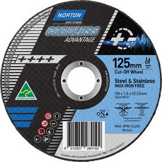 Norton Cordless Cutting Wheel 125mm, , scanz_hi-res