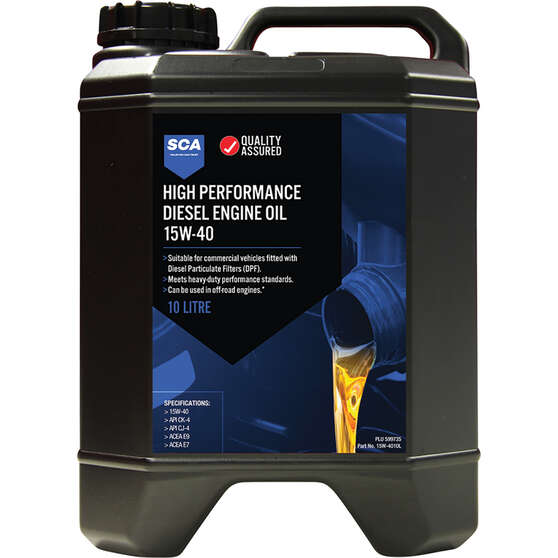 SCA High Performance Diesel Engine Oil 15W-40 10 Litre, , scanz_hi-res