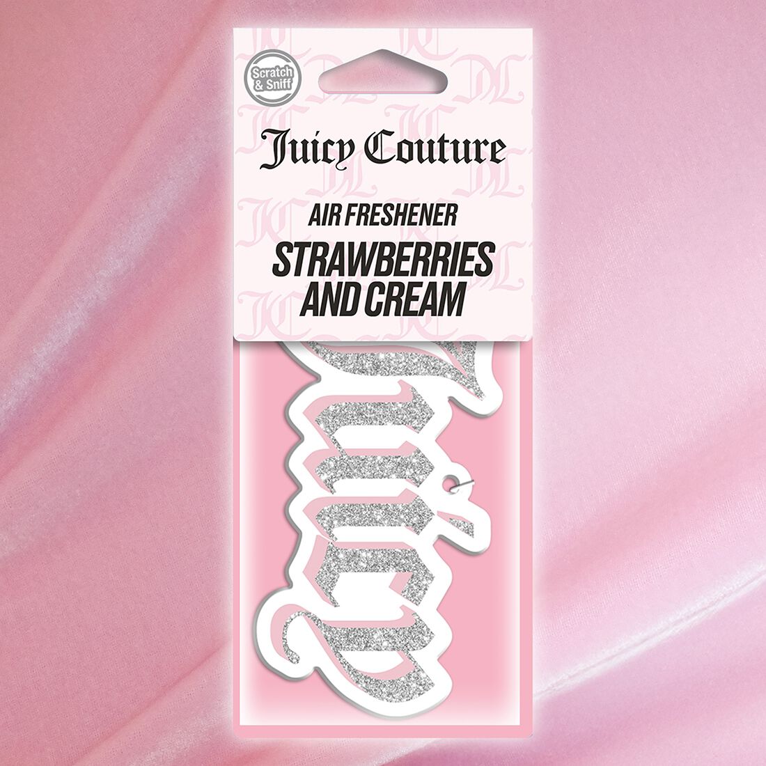 Juicy Couture Air Freshener - Glitter Logo Silver/Pink, , scanz_hi-res