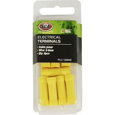 SCA Electrical Terminals - Cable Joiner, 5mm Yellow, 8 Pack, , scanz_hi-res