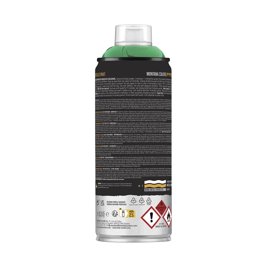 MTN Pro Metallic Green Spray Paint 400mL, , scanz_hi-res