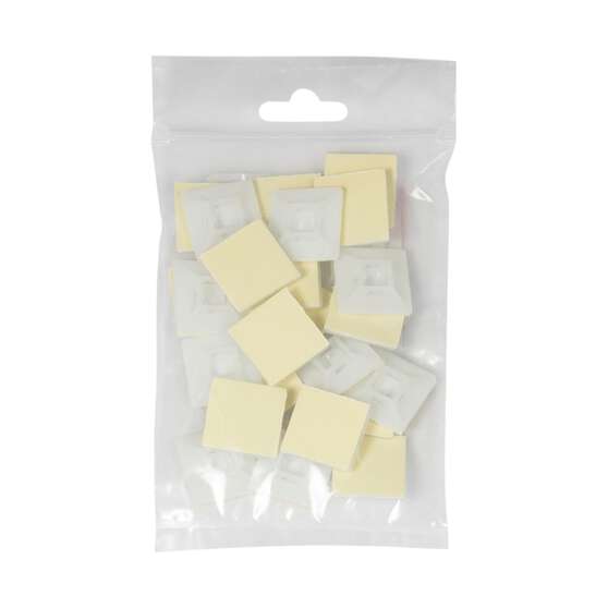 SCA Cable Tie Mounts Large, 25 Pack, White, , scanz_hi-res