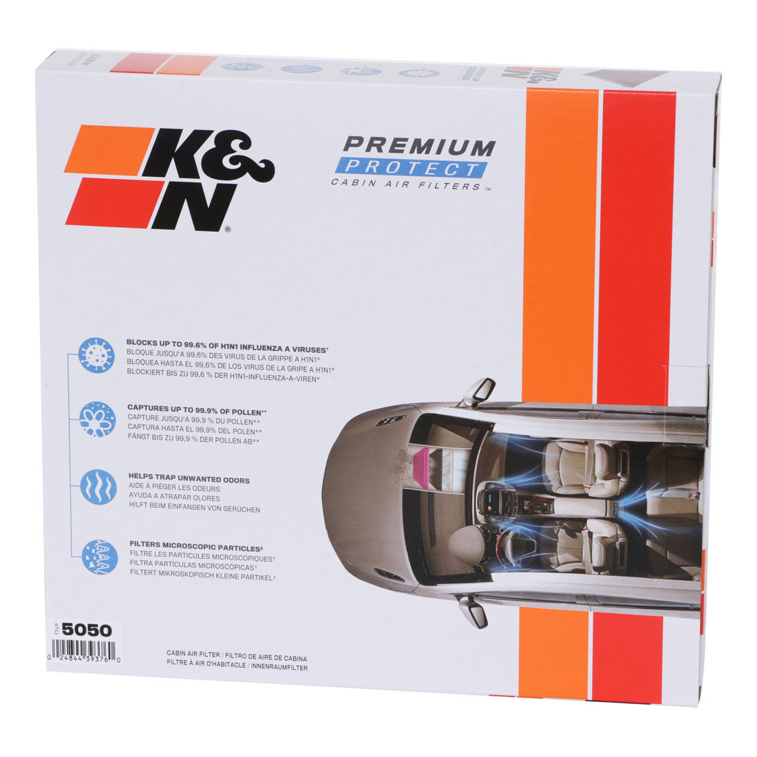 K&N Premium Disposable Cabin Air Filter - DVF5050, , scanz_hi-res