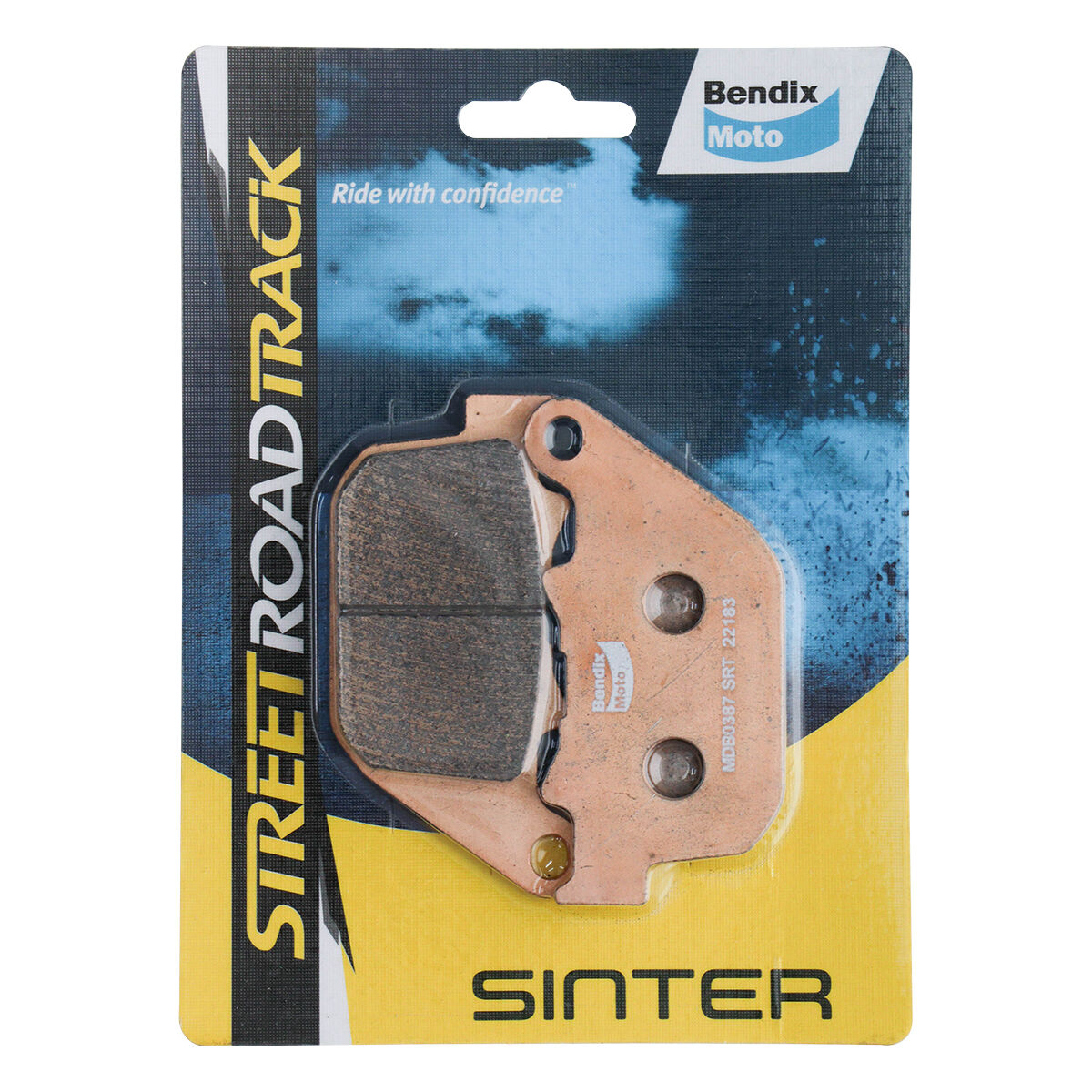 Bendix Street Road Track Motorcycle Disc Brake Pads - MDB0387-SRT, , scanz_hi-res