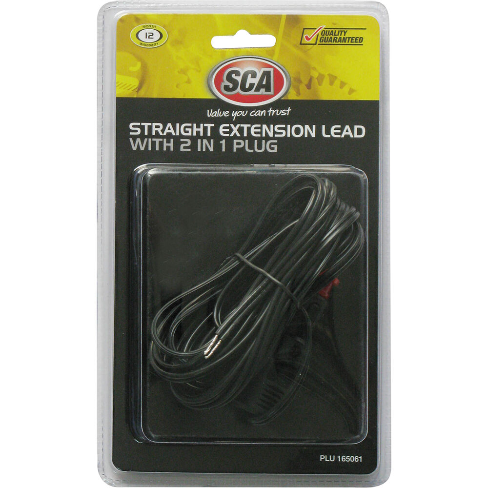 12V Extension Lead Straight, 2in1 Plug, 3m Lead Supercheap Auto New Zealand