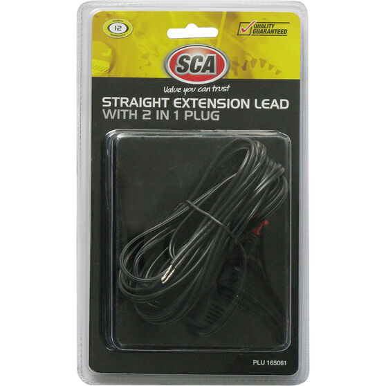 12V Extension Lead - Straight, 2-in-1 Plug, 3m Lead, , scanz_hi-res