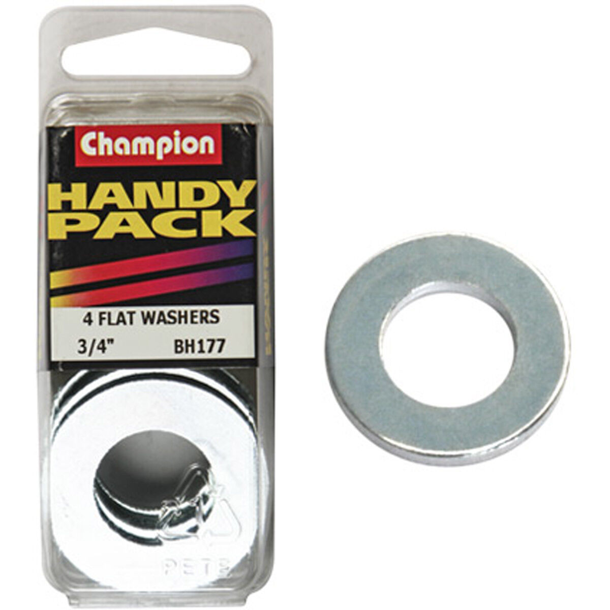 Champion Handy Pack Steel Flat Washers BH177, 3/4", , scanz_hi-res