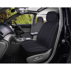 Best Buy Single Seat Cover - Black Adjustable Headrests Airbag Compatible, , scanz_hi-res